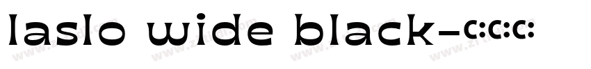 laslo wide black字体转换